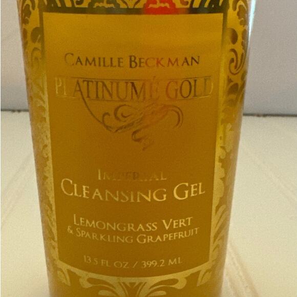 Camille Beckman Platinume Gold Imperial Cleansing Gel Lemongrass Grapefruit New - Picture 2 of 7